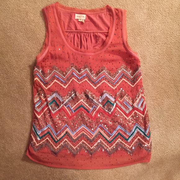 Anthropologie Meadow Rue Antica Beaded Tank - Picture 2 of 7